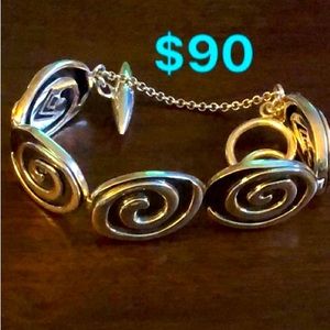 Silpada Sterling Silver swirls bracelet